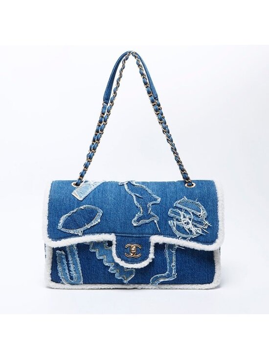 Chanel Handbags - Chanel Shoulder Bag Denim Mouton Egypt